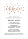 Celebrate Confetti Dots Foil Invitations Image 9 of 11